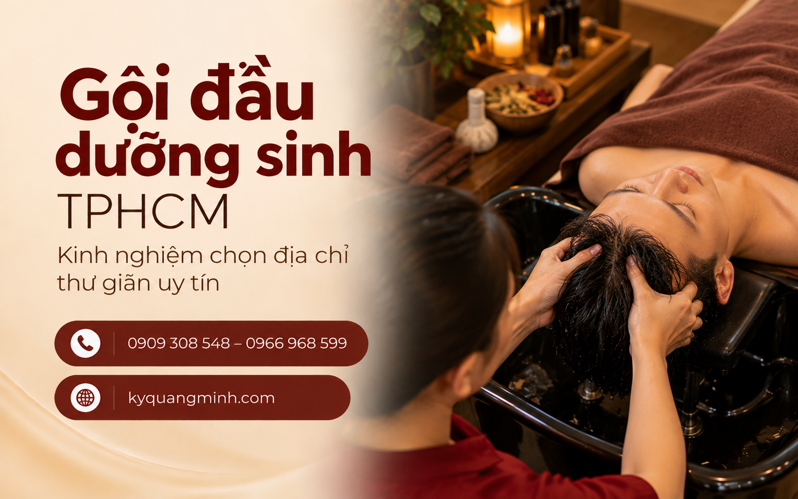 Massage đầu sau khi gội, mang lại cảm giác dễ chịu và thư thái