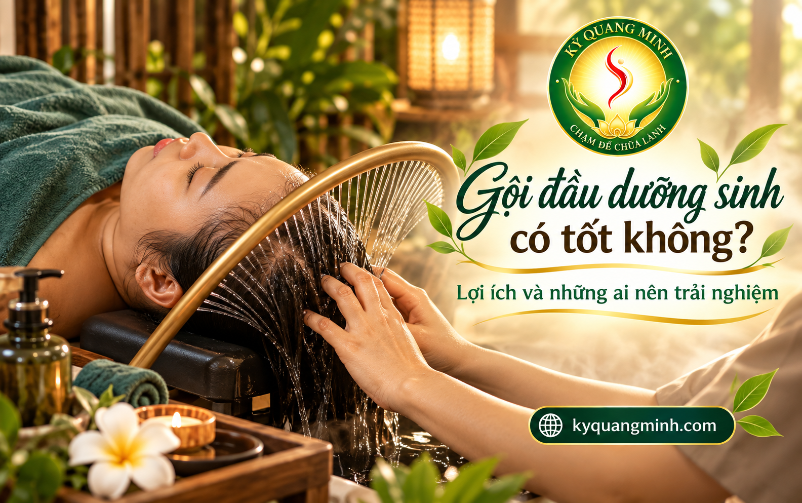 Kết hợp massage vùng đầu, cổ vai gáy giúp tăng thêm trải nghiệm thư giãn trong liệu trình