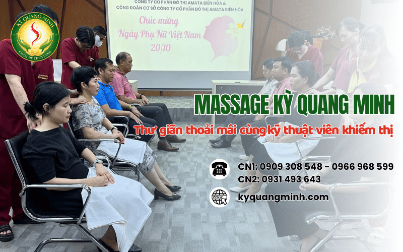 massage kỹ thuật viên khiếm thị